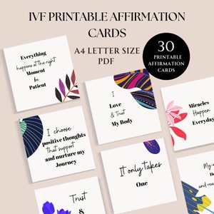 Cartes de confirmation FIV, Cartes de confirmation TTC, Confirmation FIV, Cartes de confirmation FIV à télécharger, Format A4.