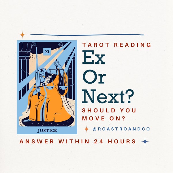 Ex or next? | Should I get back with my ex or move on? | Tarot love reading | Psychic reading | Short reading | 24 hour delivery | Tarot