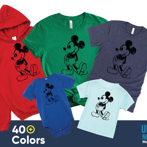 Disney Mickey Mouse Shirt / Custom Boys the mouse Shirt / Classic Mickey / Disney Vacation Shirt / Mickey hoodies / Kids Mickey Shirt