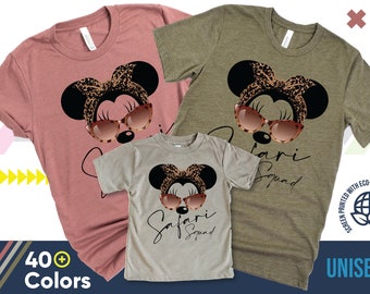 Minnie Mouse Animal Kingdom Shirt, Minnie safari Shirt, Disney Family Shirt, Disney Minnie Safari Squad, Disneyland leopard Tee, Disney 2023