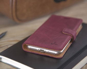 Leather Wallet Case Snakehive London Snakehive Vintage Plum
