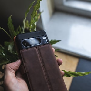 Snakehive Handmade Real Leather Wallet Phone Case for Google Pixel 6, 6 Pro, 7, 7a, 7 Pro, 8, 8a and 8 Pro - FREE PERSONALISATION