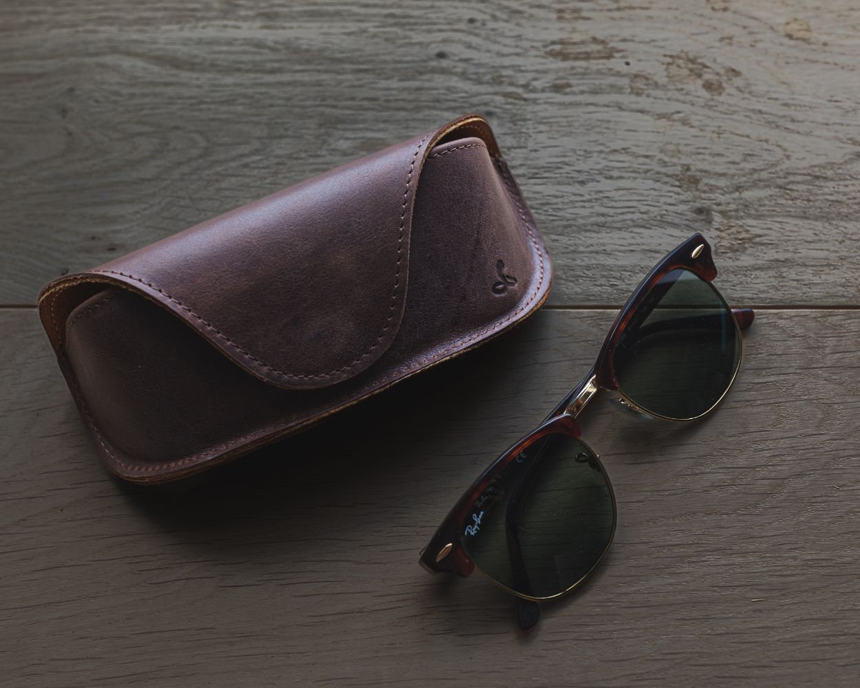 Snakehive Handmade Vintage Real Leather Glasses Case