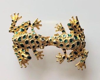 Vintage Frog Interlocking Belt Buckle