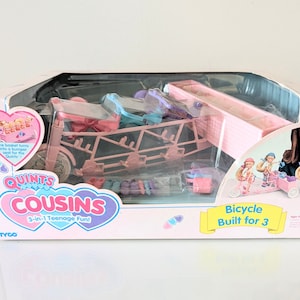 TYCO Quints Cousins Bicycle Built for 3, New in Box, 90s Nostalgia