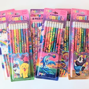 Choice of Lisa Frank Pencils, 8 Per Pack, 90&#39;s Nostalgia