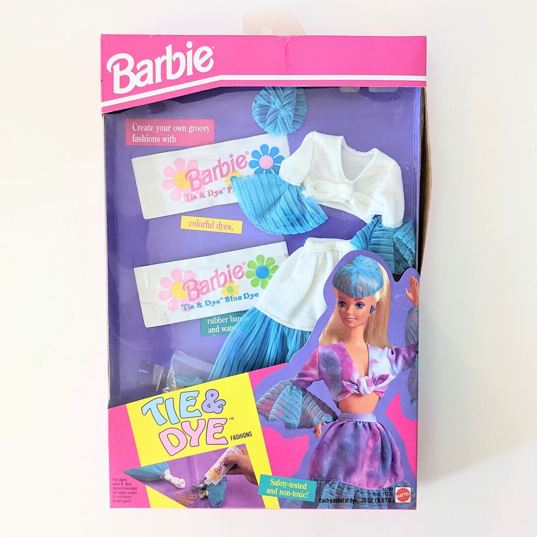 90's Barbie Tie & Dye Fashions, Blue Outfit - Etsy