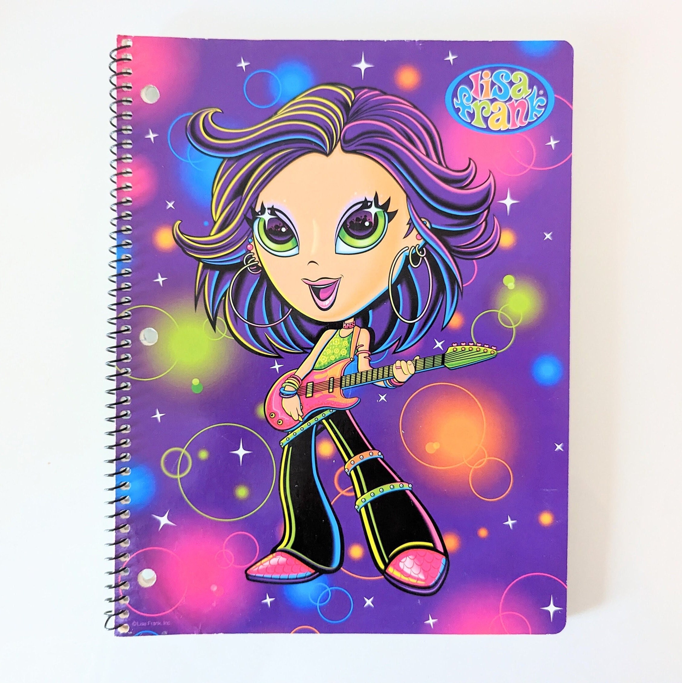 Lisa Frank Rock Star Spiral Notebook, Y2K Nostalgia - Etsy
