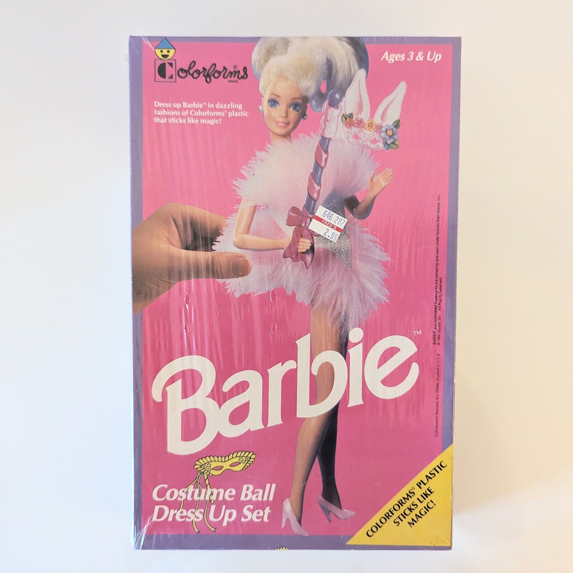 1991 Dress Up Barbie Costume Ball Colorforms Set, Sealed, Unopened - Main Image