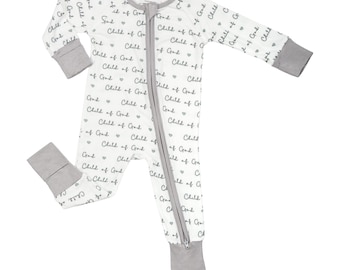 Bamboo Baby Convertible Zipper Pajama Child Of God
