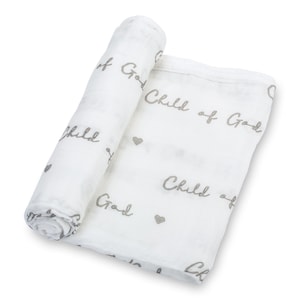 Baby Muslin Swaddle Blanket 47x47 Child of God