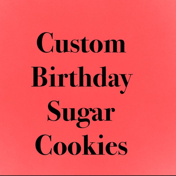 Decorated Sugar Cookies Etsy