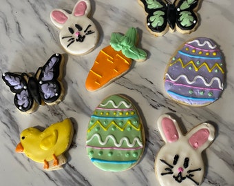 Easter Decorated Sugar Cookies