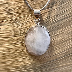 Moonstone Pendant Necklace Pendant Jewelry 925 Silver