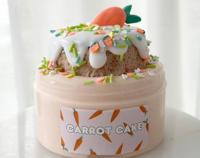 DIY Clay Slime, Carrot Cake