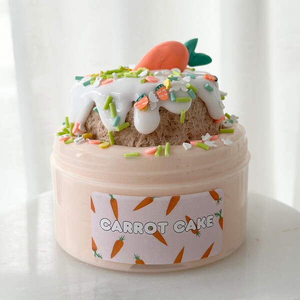 DIY Clay Slime, Carrot Cake