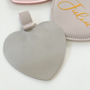 Personalisierter Taschenspiegel, Herz Spiegel personalisiert, kleines Geschenk Weihnachten, Geschenk für Mädchen, Geschenk Valentinstag Bild 6