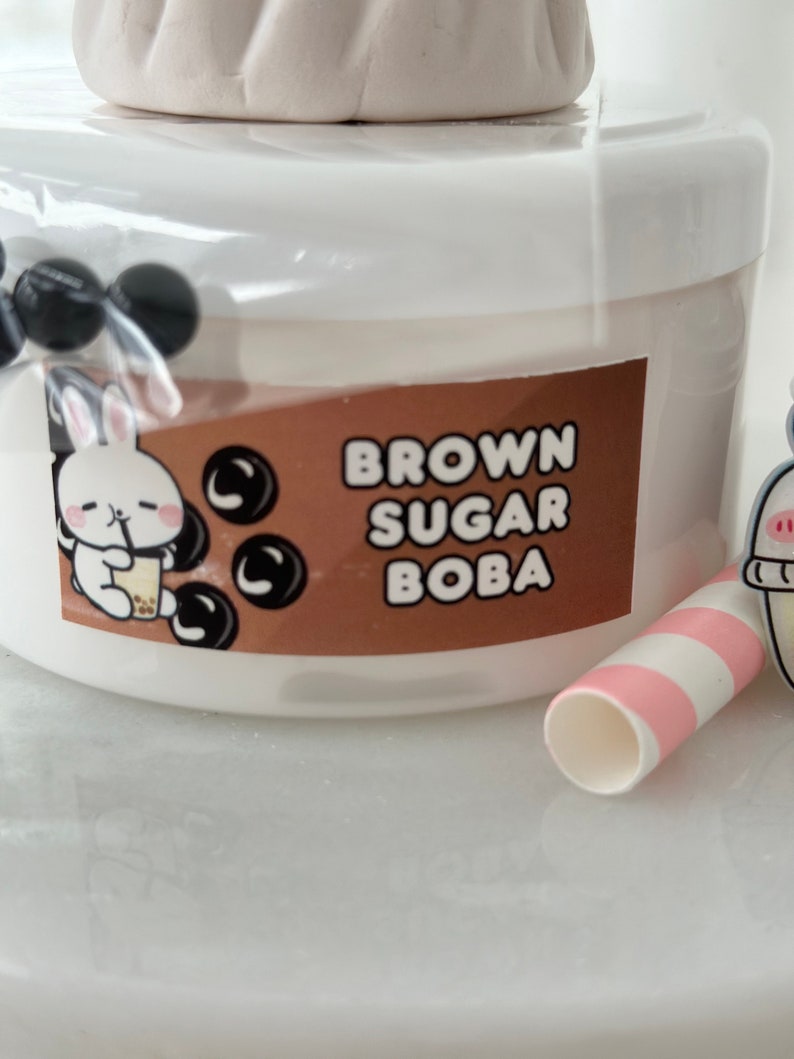 Brown Sugar Boba, DIY Clay Slime, Thick and Glossy Slime Bild 6