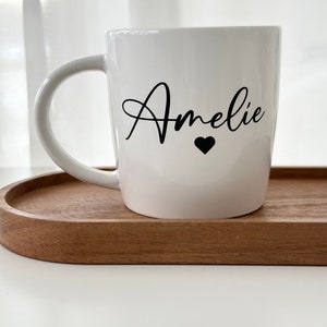 Personalized mug, stoneware mug, minimalist mug, glass mug, gift dad,