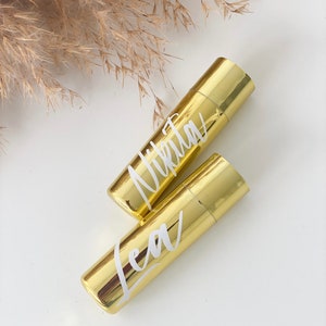 Personalisierter Lippenbalsam Rosegold/ kleines Geschenk personalisiert, Geschenk Brautjungfer/ Geschenkbox Trauzeugin Bild 7