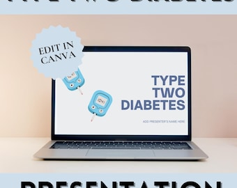 Typ zwei Diabetes bearbeitbare Power Point Präsentation. Typ Zwei Diabetes Edukation für Schulpersonal. Typ Zwei Diabetis Informations-PDF