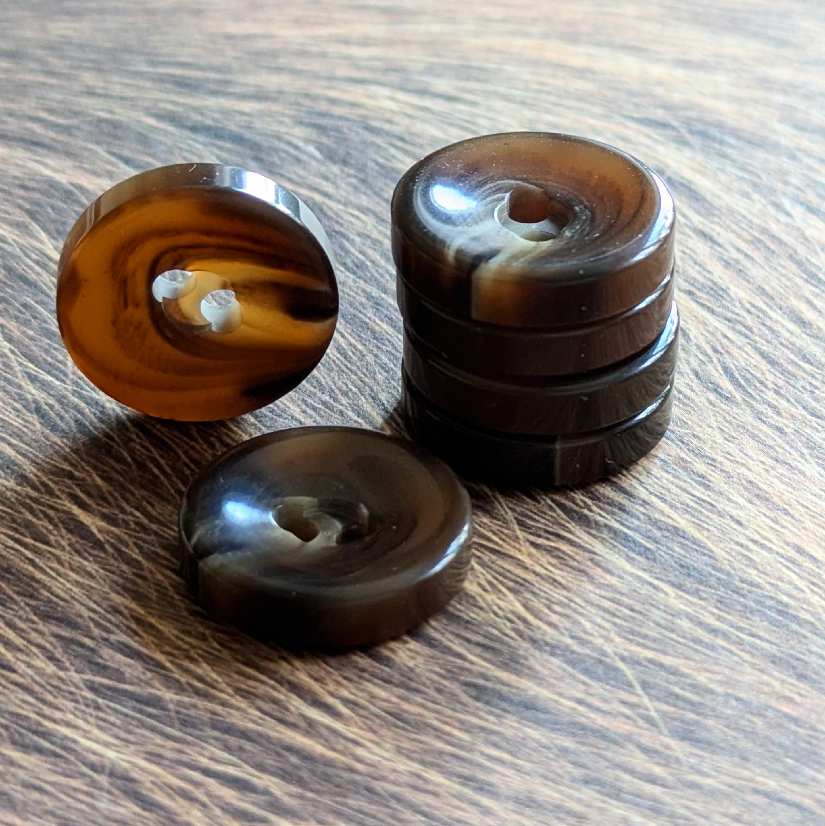 12 Stück Nähknöpfe, 25 Mm, Braun – Ersatz Für Hemd, Blazer Oder Mantel, Auch Für DIY-Projekte