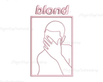 Frank Ocean Blond trendy Embroidery Diseño Digital File - 4 Tallas - pes