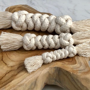 Boney - dog toy knotted braided cotton rope rope 3 sizes