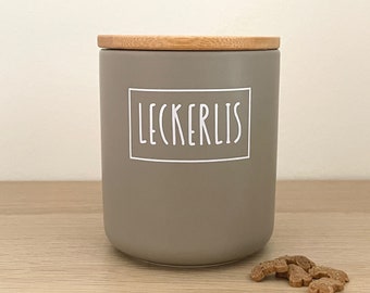 Stickers treats for DIY treat tin | Label vinyl sticker sticker treat tin storage container white gold black dog cat