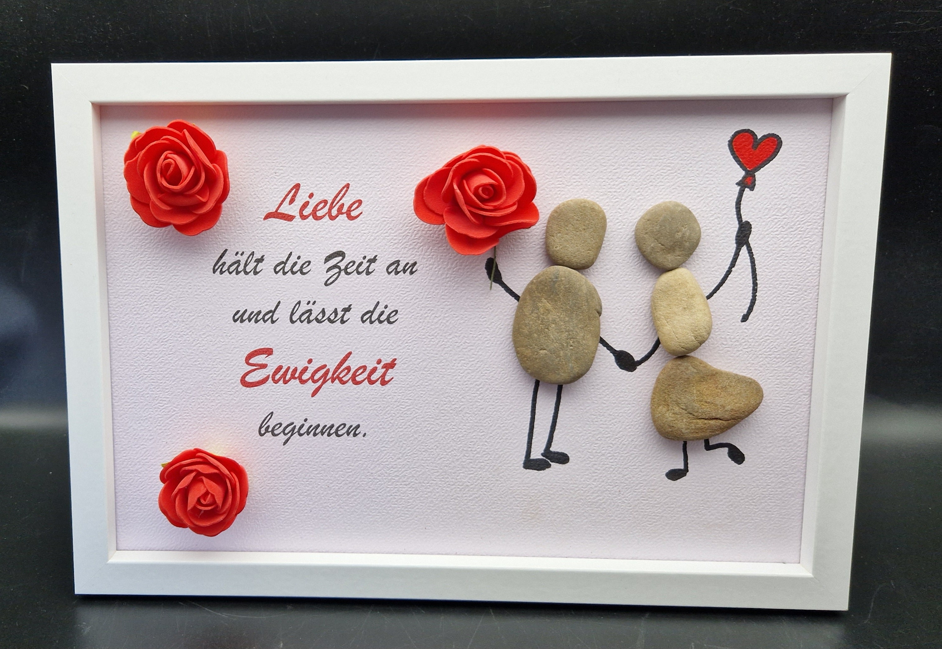 Steinbild zur Hochzeit oder zum Hochzeitstag oder einfach so für...