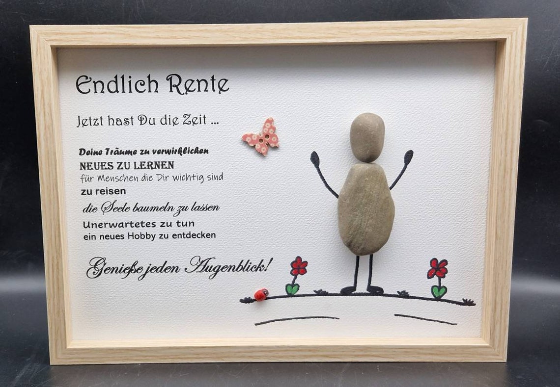 steinbilder rente ruhestand