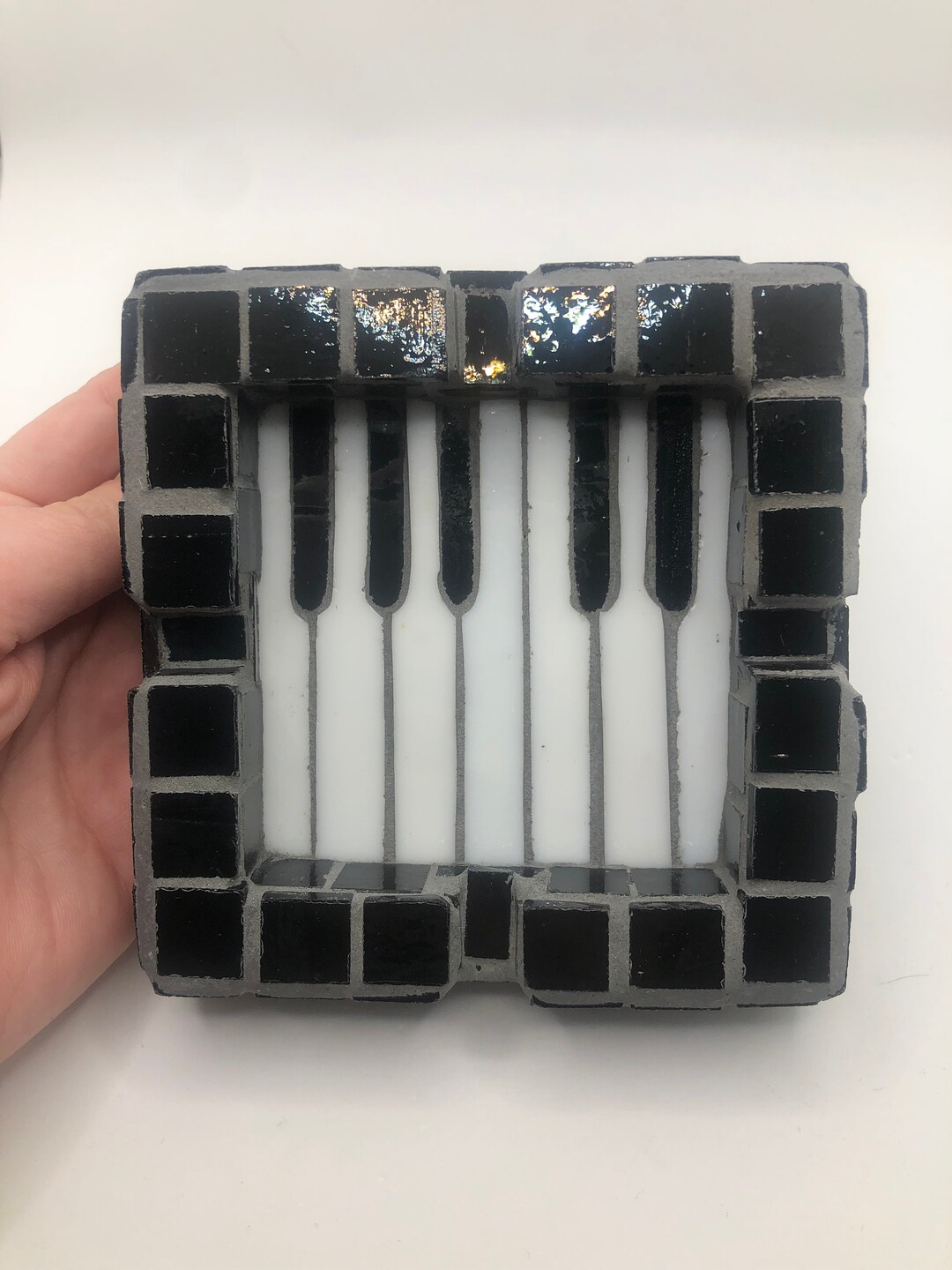 Keyboard Mosaic Ashtray Etsy