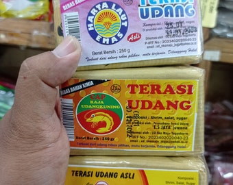 Trasi Udang (Shrimp Paste) packs of 250gr