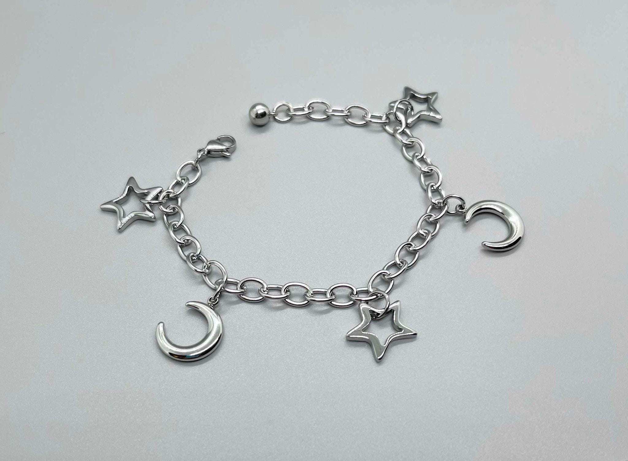 Star and Moon Cuff Bracelet
