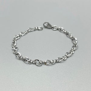 Stainless Steel Twisted Chain Bracelet No Tarnish Twisted Oval Link Silver Chain Women Gift Fun Fashion On The Go image 3