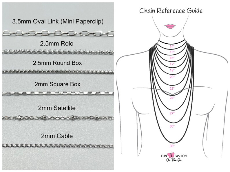 Stainless Steel Silver Chain Necklace No Tarnish Silver Layer Necklace ...