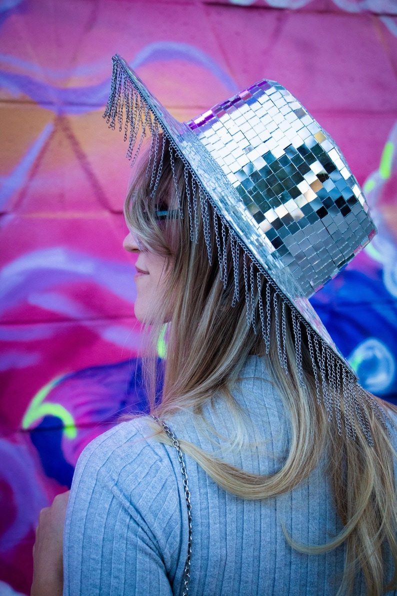 Disco Dreams Fringed Hat | Beyoncé Disco Hat | Disco Cowboy Hat ...
