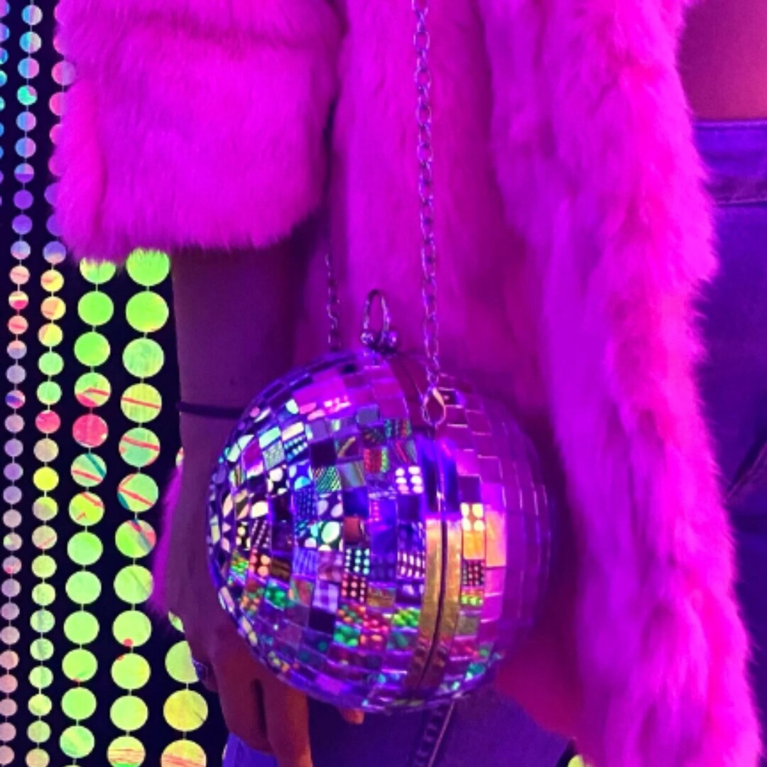 Shiny Disco Ball Crossbody and Clutch Disco Purse Disco Wedding