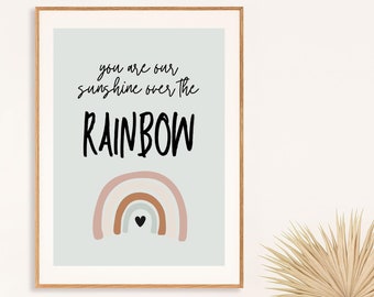 Rainbow Nursery Print, INSTANT DIGITAL print, Nursery Decor, Baby Girl Nursery Decor, Baby Boy Nursery Decor, Digital Download