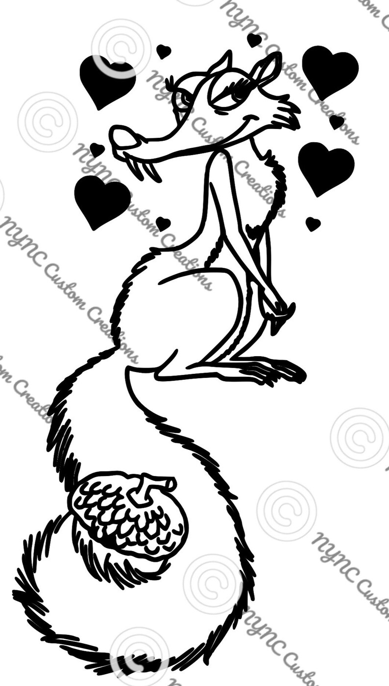 Female Squirrel Ice Age Etsy
