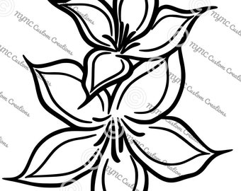 Lily Name / Flower -- Digital Design -- PNG + SVG Download - Etsy