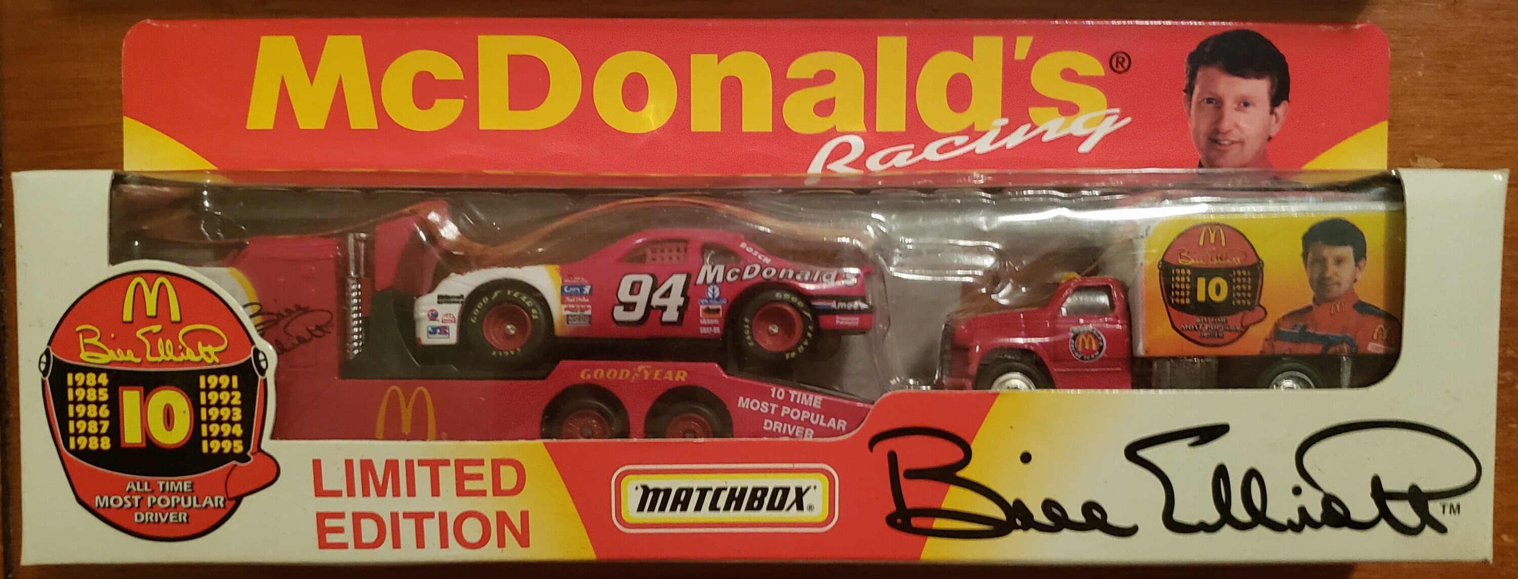 Matchbox 1996 Bill Elliott All Time Most Popular Driver # 94