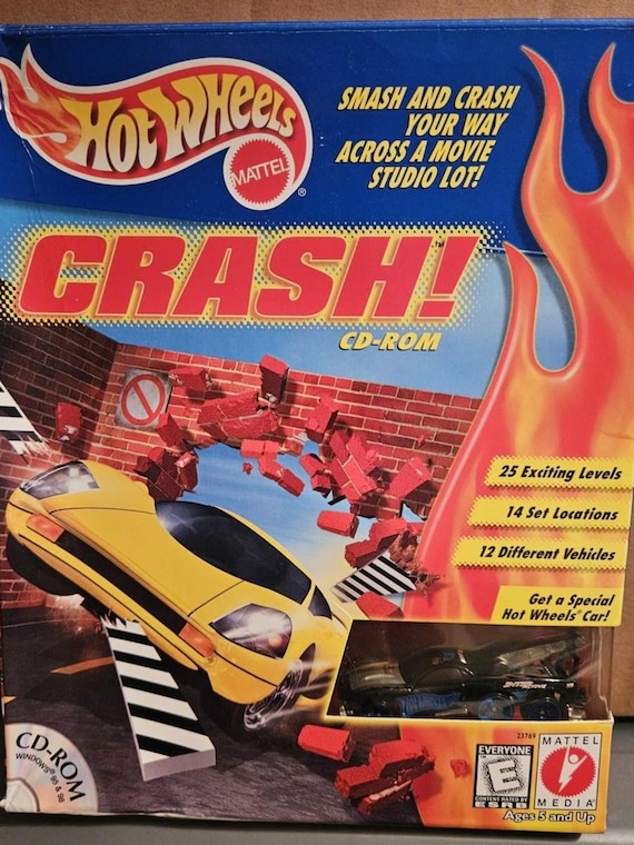 1999 Hot Wheels Crash Cd Rom W Collector Car