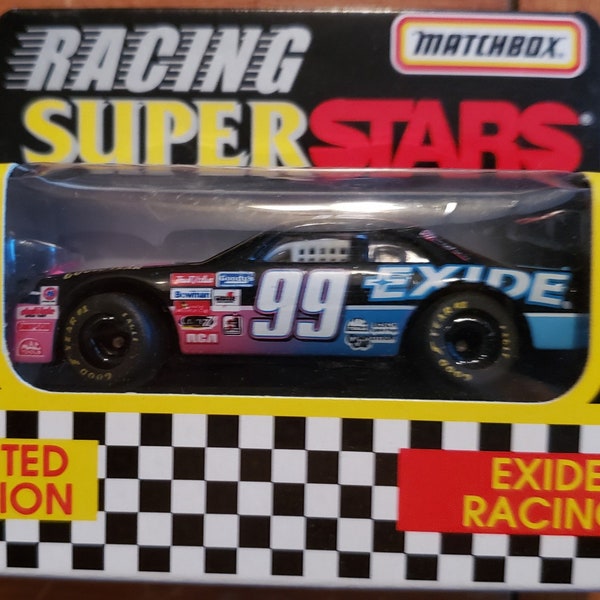 Matchbox 1996 Jeff Burton # 99 Exide Racing Stock Car