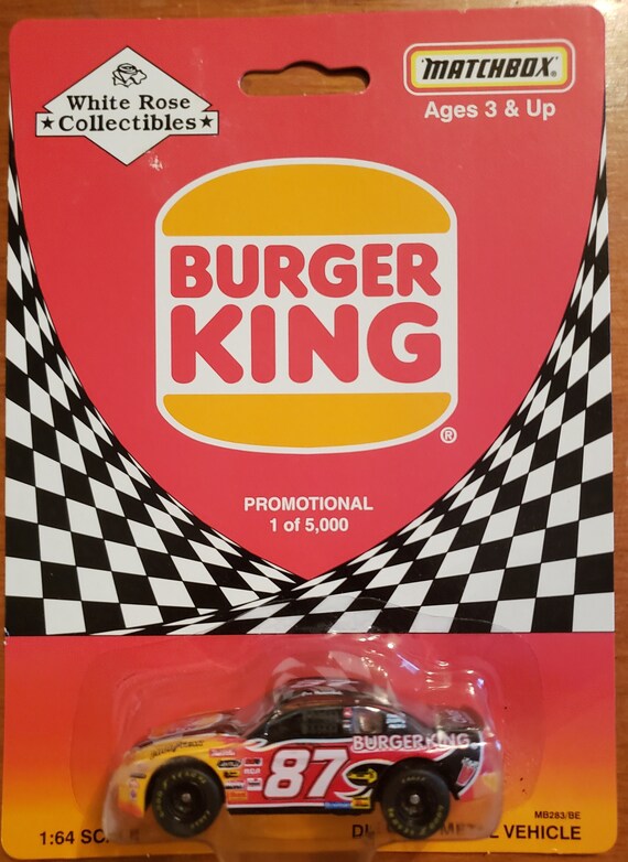 Matchbox 1996 Joe Nemechek # 87 Burger King Chevrolet Monte Carlo