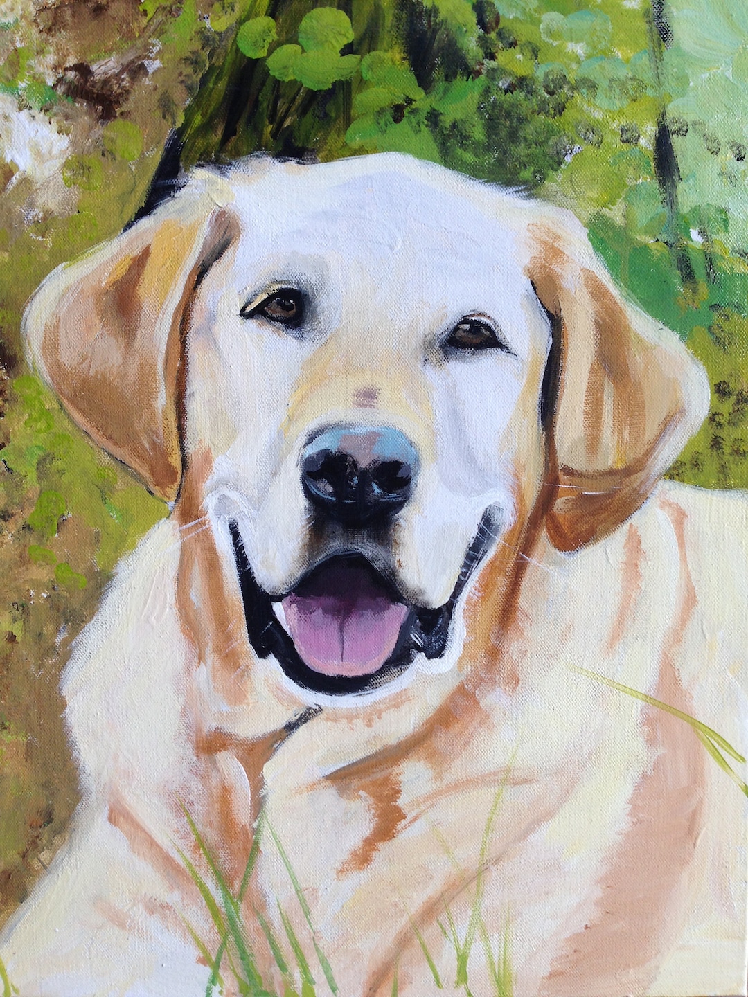 Pet Portraits, Acrylic Portraits, Painting, Gift, Christmas Gift