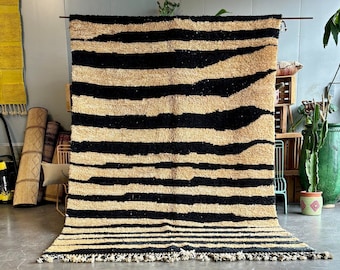 Modern Moroccan Custom rug - Moroccan Woolen carpet - New Berber rug - Beni Ourain style - New Beni Ourain rug - Moroccan Berber rug