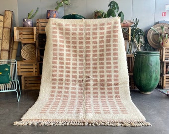 Mid Century Modern Berber Rug, Living Room Decor,  cm, Modern Beni Ourain Rug, Berber Wool Rug, Floor Berber Rug, Tapis Berbere