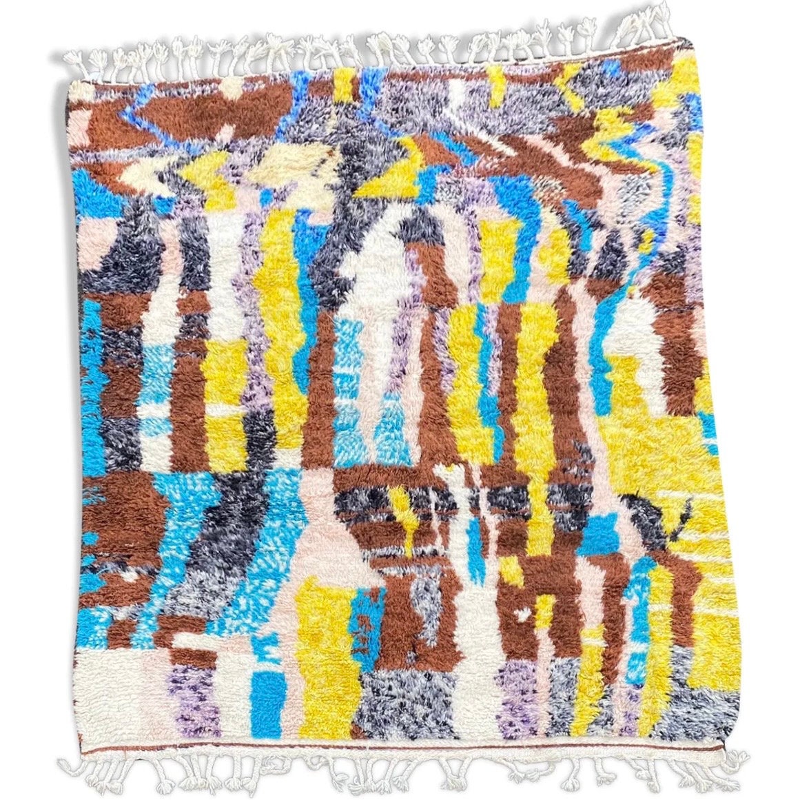 Moderne Tapis en Laine Beni Ouarain 250x310 cm, Azilal Fait Main