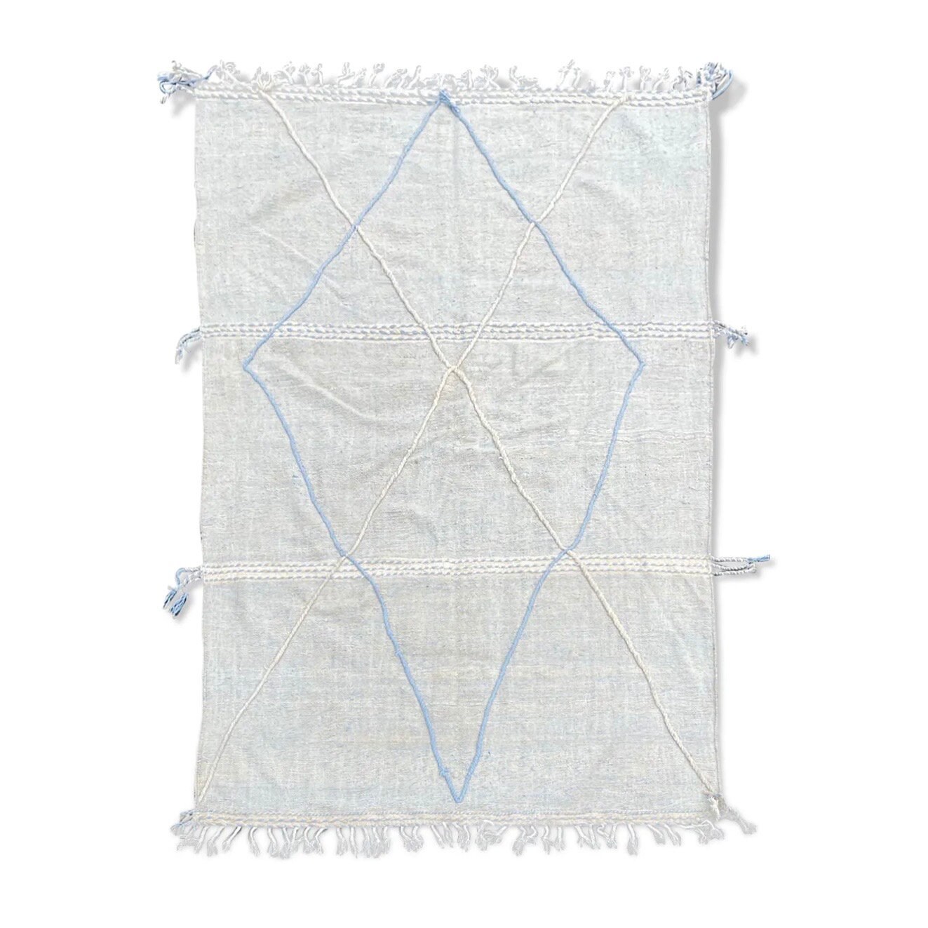 Tapis Berbere Kilim 185×300 cm, Tapis Marocain en Coton